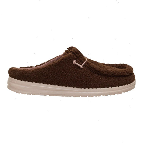 Wendy Slip Sherpa - Dark Brown