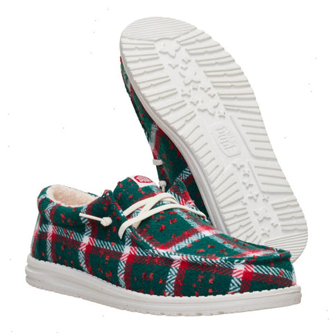Wally Confetti Plaid Cozy - Red/Green/Multi