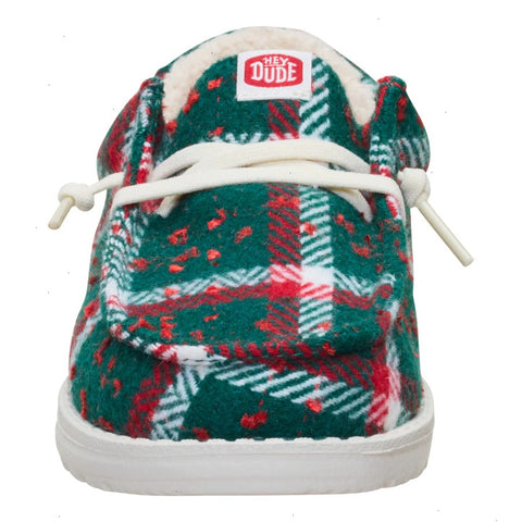 Wally Youth Confetti Plaid Cozy - Red/Green/Multi