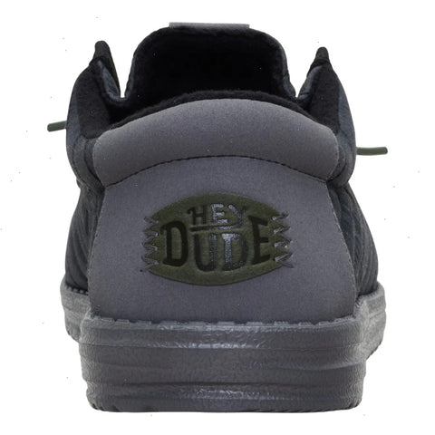 Wally Washed Quilt - Black/Grey