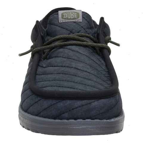 Wally Washed Quilt - Black/Grey