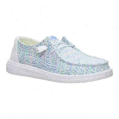 Wendy Stretch Speckle - White/Multi