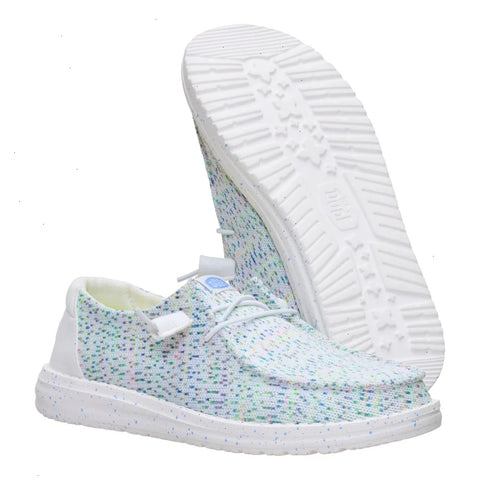 Wendy Stretch Speckle - White/Multi