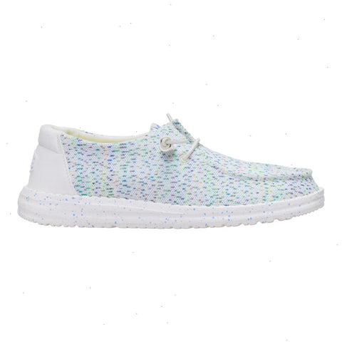 Wendy Stretch Speckle - White/Multi