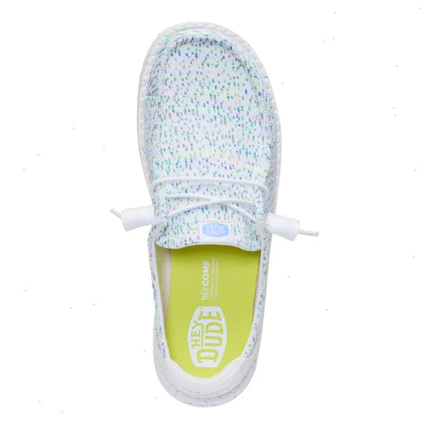 Wendy Stretch Speckle - White/Multi