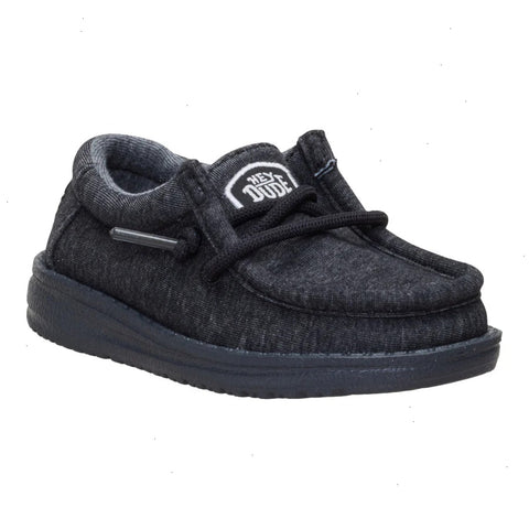 Wally Toddler Stretch Jersey - Black