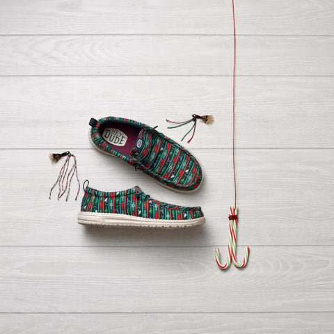 Wally Fishmas Sweater - Pine Green/Multi